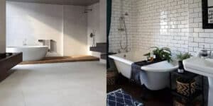 Modern Industrial Bathroom Tiles Raw Textures and Tones