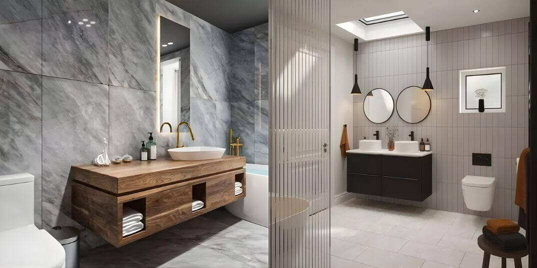 Small vs Large Bathroom Tile Sizes